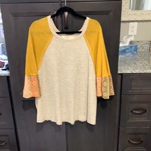 Waffle knit top